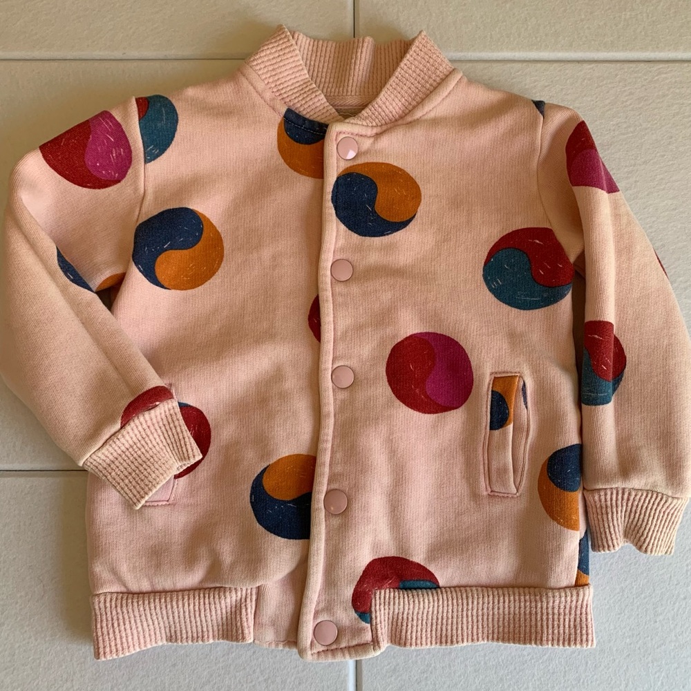Bobo choses Yin Yang buttons sweatshirt Jacket Size 2-3y